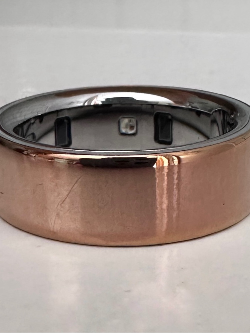 Oura Rose Copper Smart Ring with Polished Inner Band